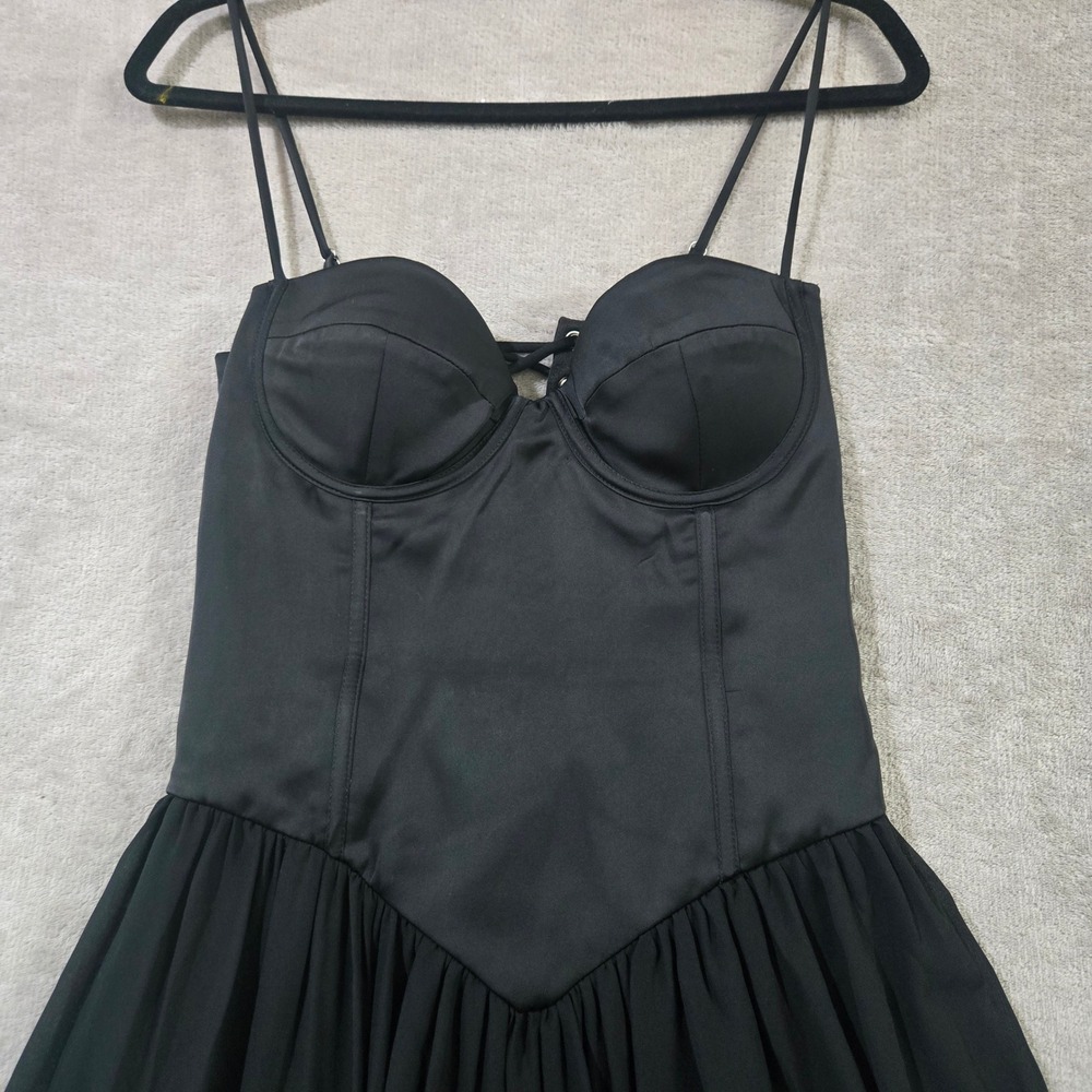 Runaway The Label Corset Dress Medium Romantic Goth Regency Drop Waist Milkmaid - Picture 3 of 12